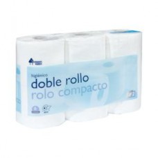 Double Length toilet tissue 6 rolls